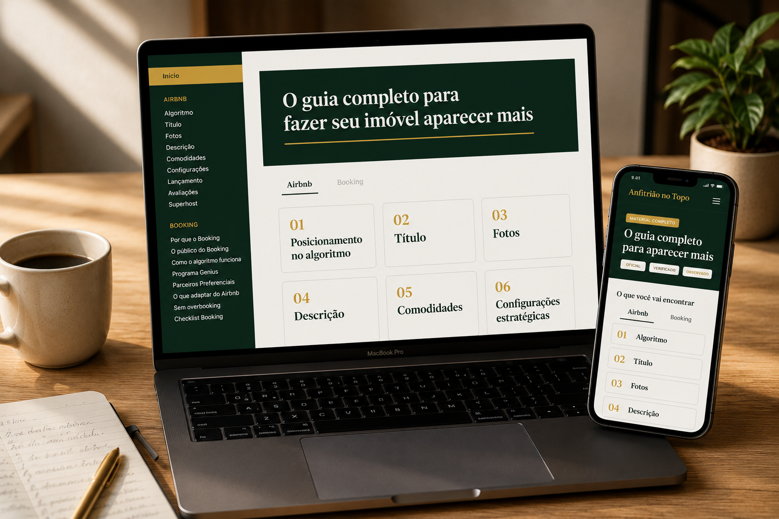 Mockup do produto Anfitrião no Topo